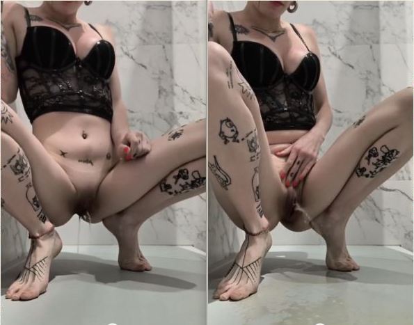 Malafalda In The Shower Golden Shower For Dirty Fans.