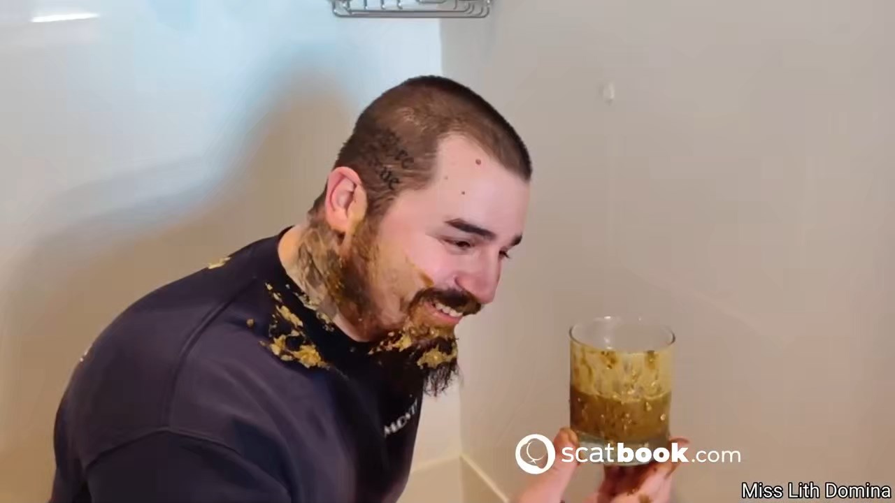The Extreme Humiliation Slave Eats His Shit and Vomit