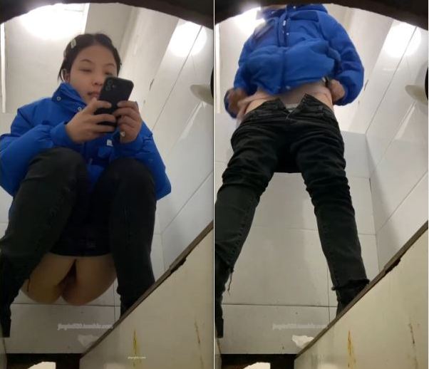 Chinese toilet is a ditch, the girl dropped her phone in shit.