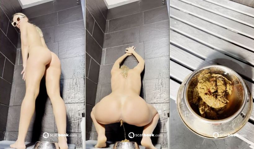 Took a shit in a dog bowl