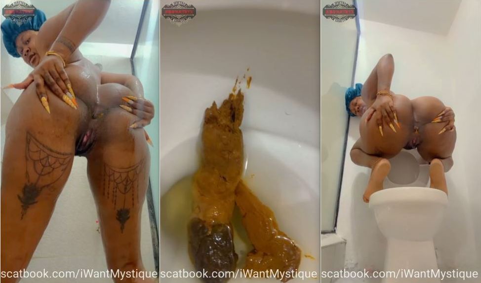 Mistress Mystique – THICK EBONY SHITS A HUGE LOG