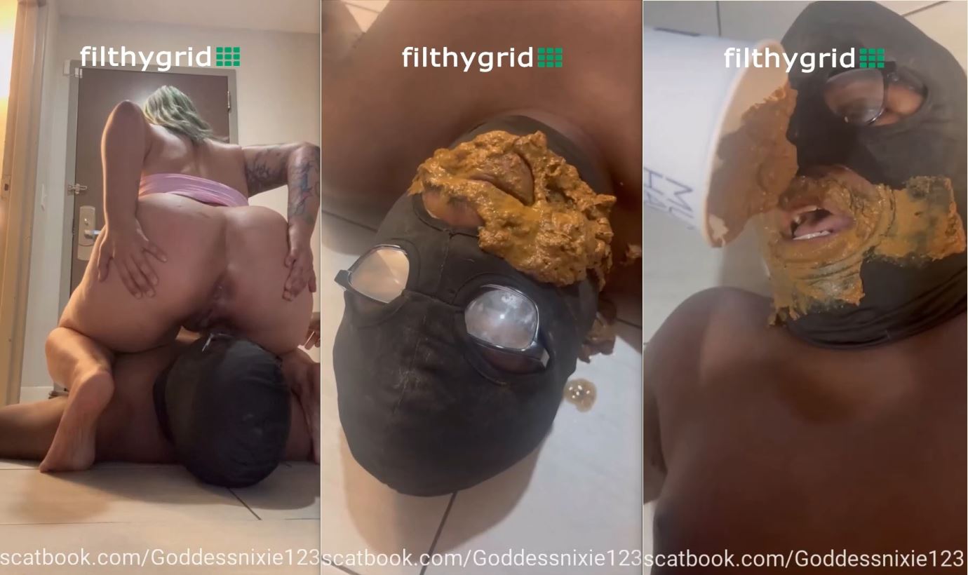 Goddess Nixie – Covers Slave Mask with Fresh Shit Load