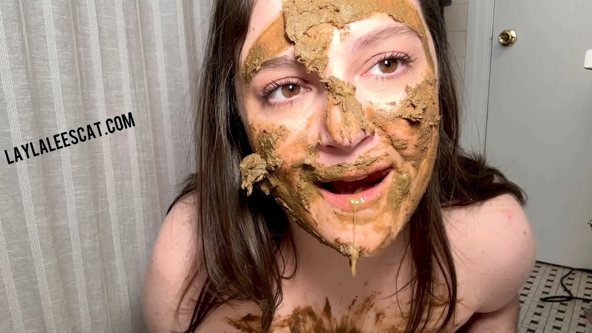 Layla Lee – Extreme Scat Feast – Eating Smearing Big Load