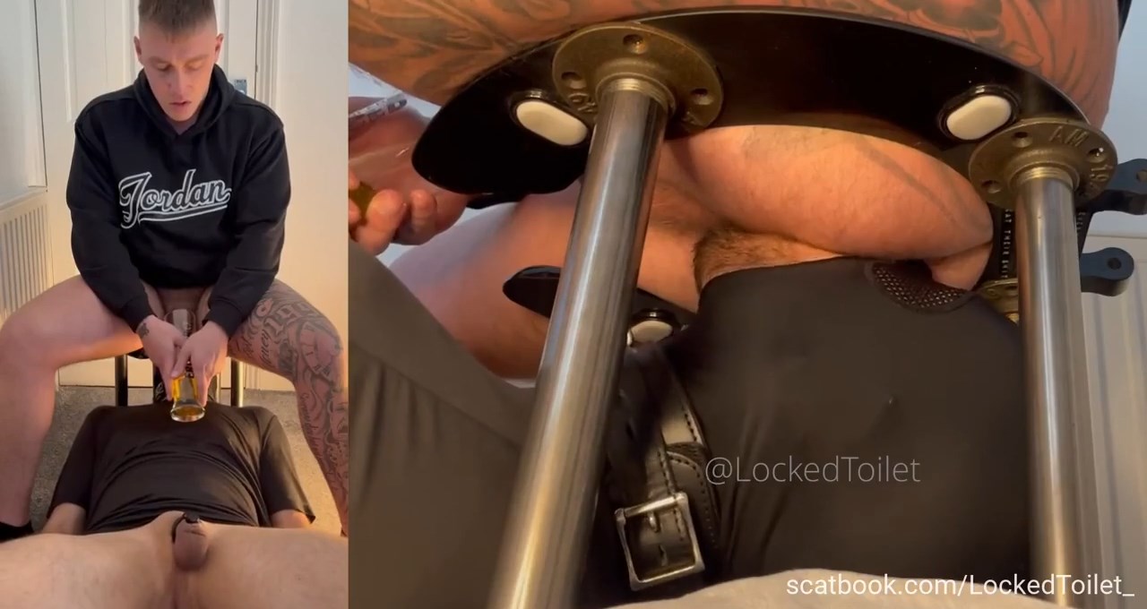 LockedToilet Sits the Chair Right Over His Mouth